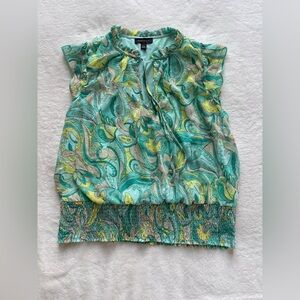 Tamara H. Multicolor Smocked Top - Size Medium